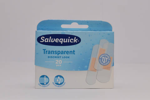 Salvequick Transparent sebtapasz különféle méret 20x