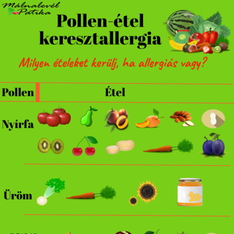 Pollen-tel keresztallergia