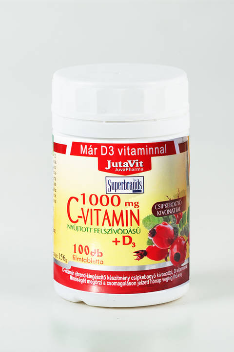 Jutavit 1000 mg retard C-vitamin csipkebogyókivonttal és D-vitaminnal 100x
