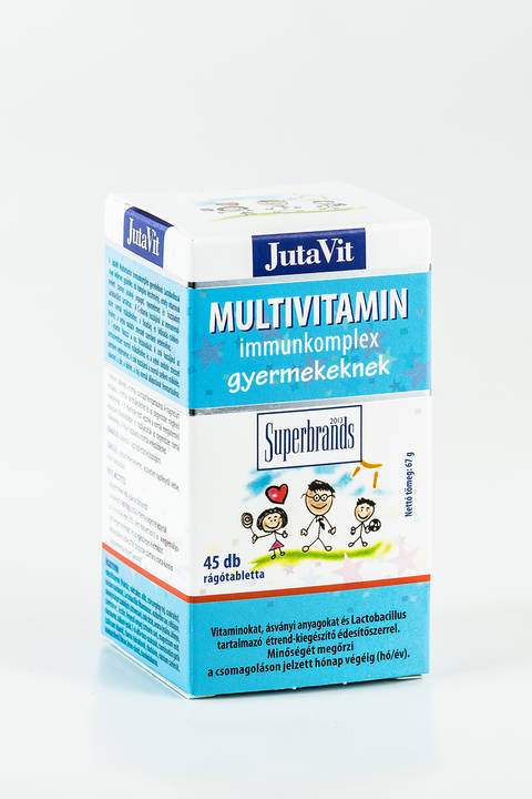 JutaVit Multivitamin Immunkomplex gyermek rágótabletta 45x