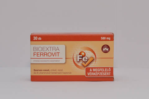 Bioextra Ferrovit Vas kapszula 30x
